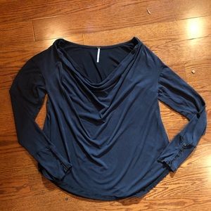 Free people black scoop top